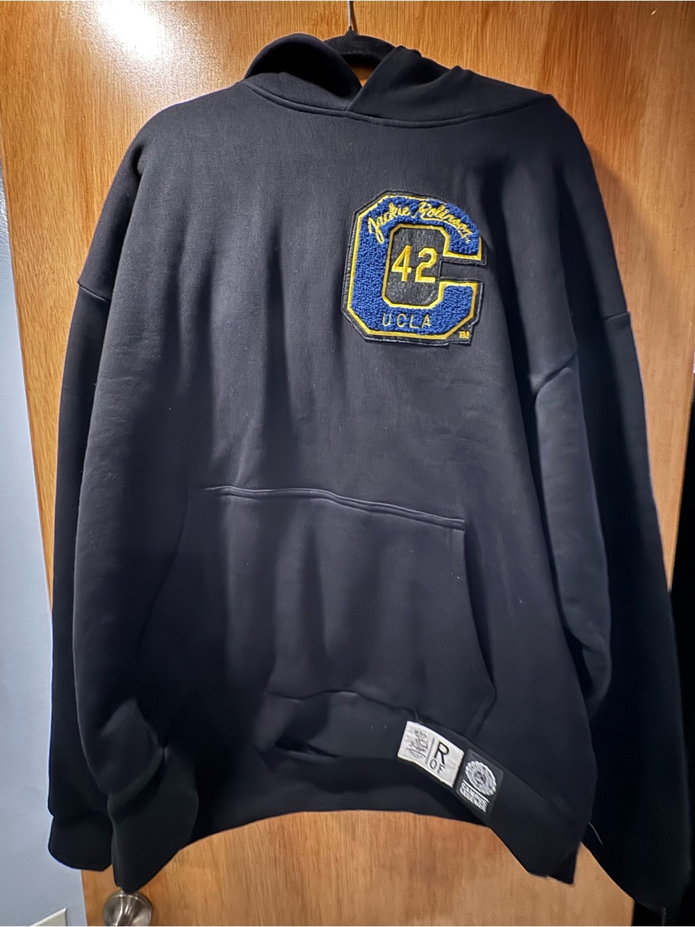 UCLA Black Crewneck Sweatshirt with Patch Emblem